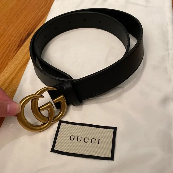Gucci | Accessories | Authentic Gucci Black Leather Belt 332 